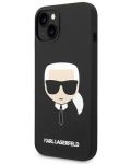 Калъф Karl Lagerfeld - Karl Head, iPhone 13/14, черен - 3t